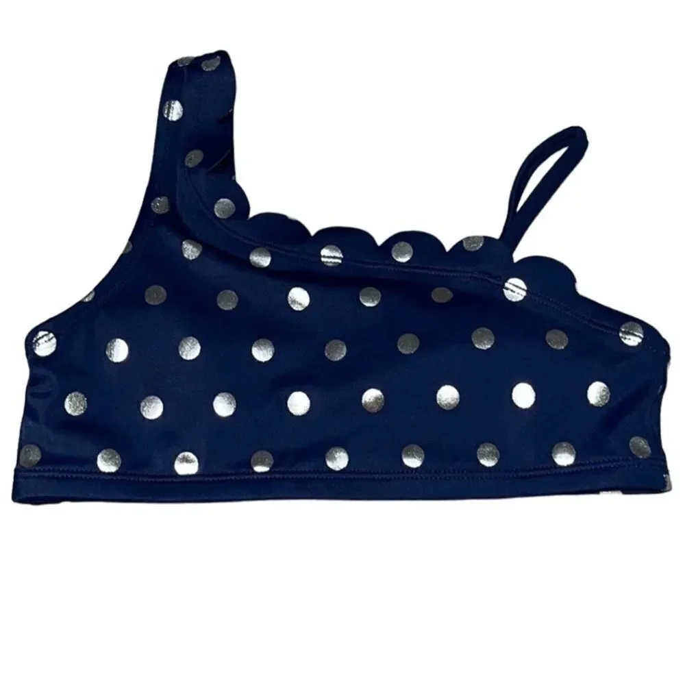 Justice Scalloped Asymmetrical Bikini Set